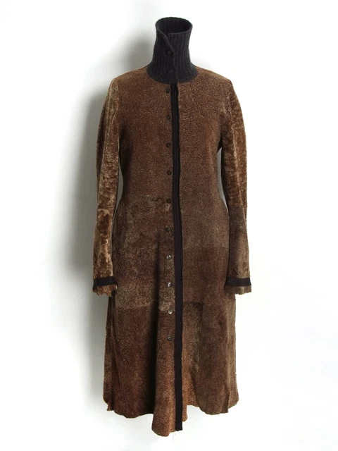 4000$ Womens Nigel Preston Sheepskin Reversible Long Overcoat Shearling size L 4000$ Womens Nigel Preston Sheepskin Reversible Long Overcoat Shearling size L
