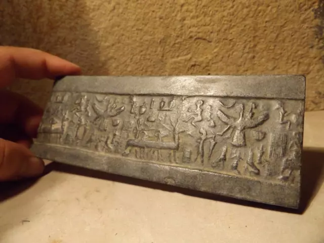 Sumerian / Mesopotamian cylinder seal impression -Ascension of Etana - Annunaki