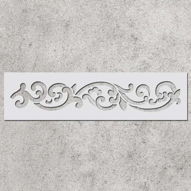 Plantillas de pared Patrón de plantilla de borde reutilizable para...