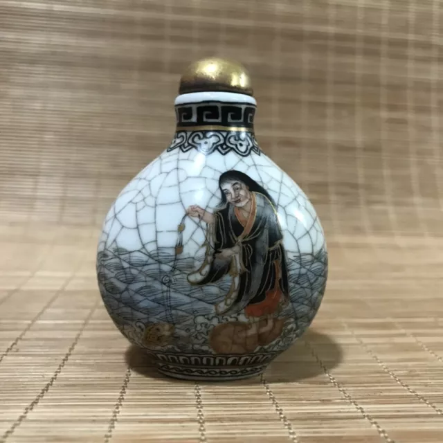 Collection Chinese Antique Vintage Porcelain Exquisite Figure-story Snuff Bottle