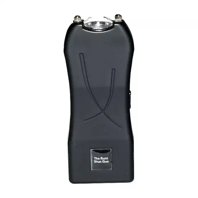 Runt 80,000,000 Volt Stun Gun with Flashlight - Black color Christmas