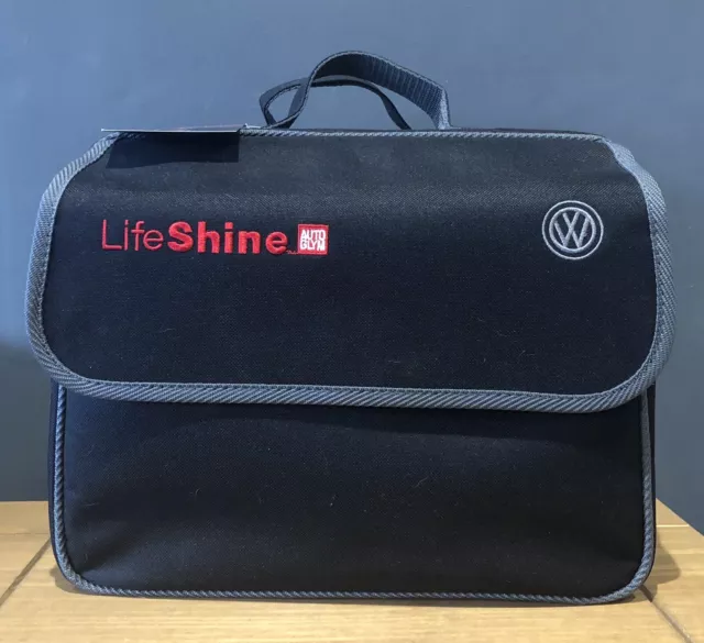 VW ~ Rare Autoglym lifeshine kit Bag ~ Embroidered VW Logo