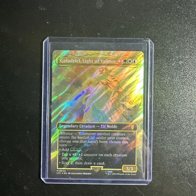 1X GALADRIEL, LIGHT of Valinor - Surge Foil Extended Art LTC NM