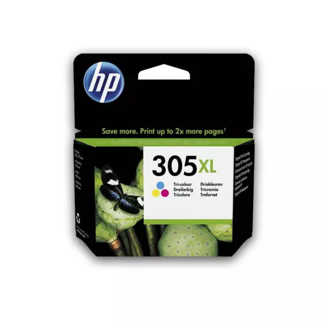 Cartuccia orginale HP 305XL 3 colori per stampanti DeskJet e OfficeJet 3YM63AE