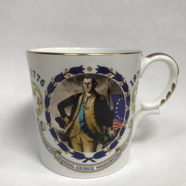 Bi Centenary USA 1776-1976 200 Years General Washington Aynsley Mug England