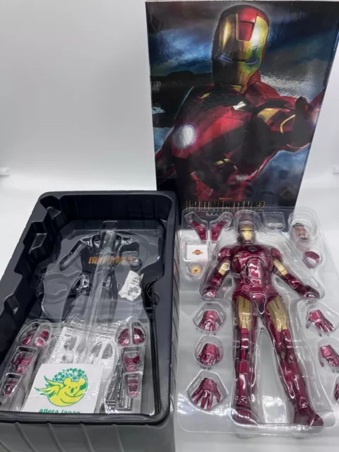 Hot Toys Iron Man 2 Mark IV 4 MMS 123 Tony Stark 1/6 Scale 12 inch Action Figure