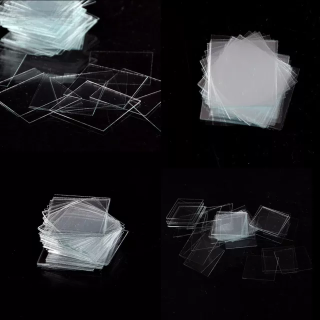 100 pcs Glass Micro Cover Slips 18x18mm - Microscope Slide Covers_FR