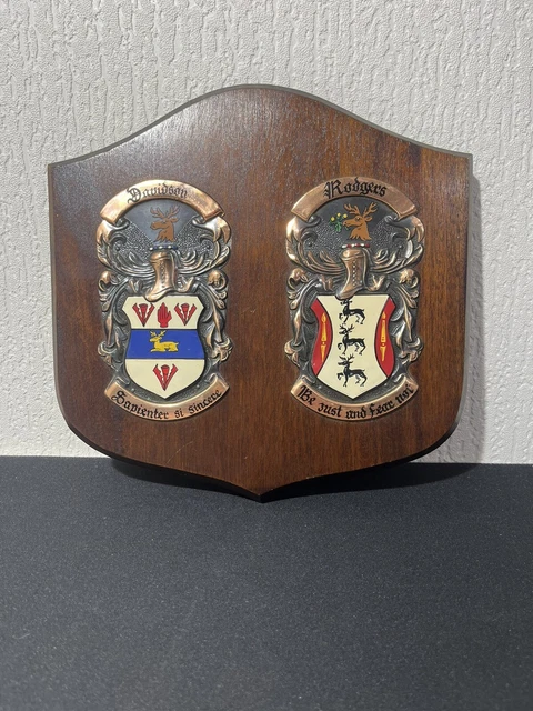 Coat Of Arms Wooden Plague