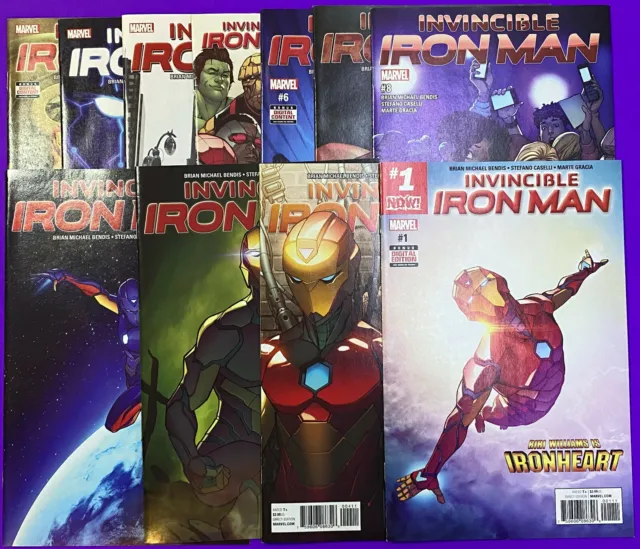 Invincible Iron Man 1-11 (Marvel 2016) 1St Ironheart Riri Williams Series | Nm