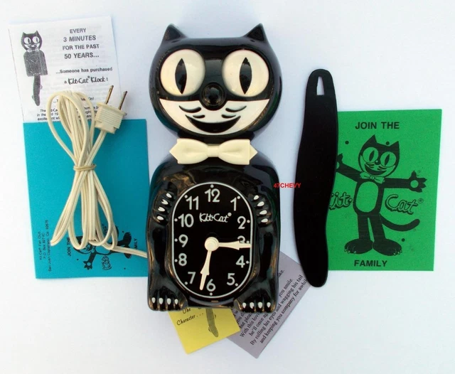 VINTAGE80'SELECTRICKIT CAT KLOCKKAT CLOCKORIGINAL MOTOR REBUILT