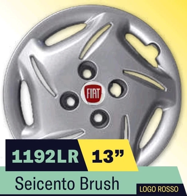 Copricerchi In Serie 4 Per Fiat Panda Dal 2003 - Diametro 13'' - Qualit&agrave; ISO 9001