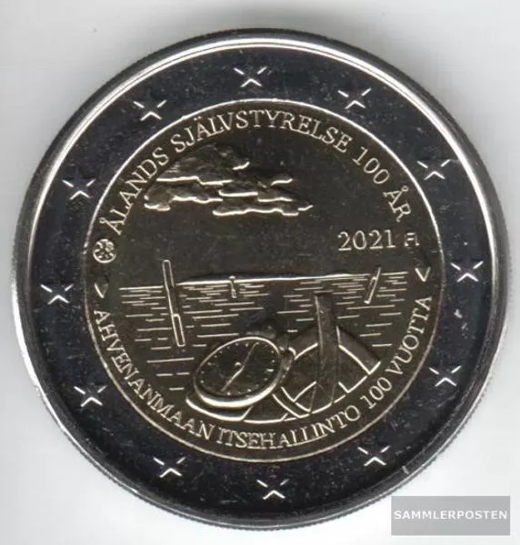 Finnland 2021 mint Auflage: 800.000 2021 2 Euro Autonomie Aland