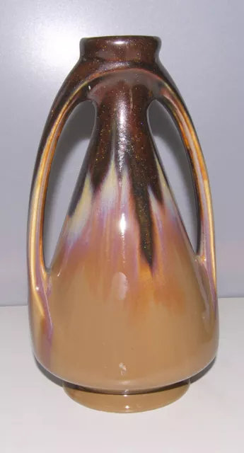 Orchies Vase  Art Nouveau A Deux Anses Emaille Flamme Signe Et  N° 274