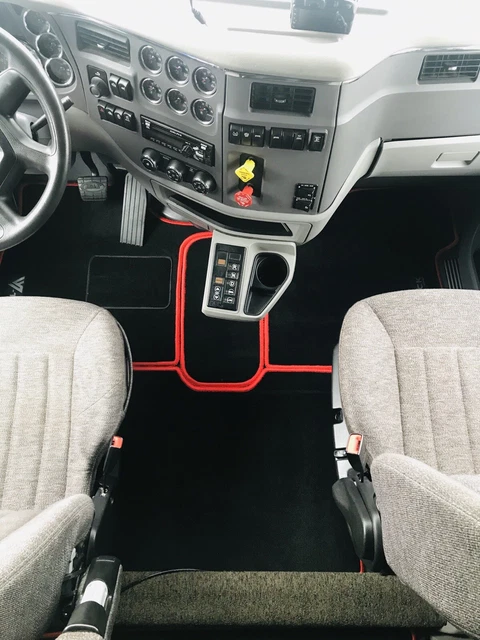 Peterbilt 579 Model Carpet Floor Mats fits MidRoof Sleeper Trucks Model