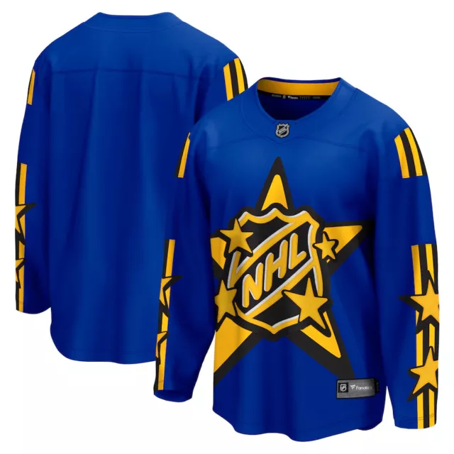 Fanatics Branded 2024 NHL All-Star Game Breakaway Replica Blank Jersey - Blue