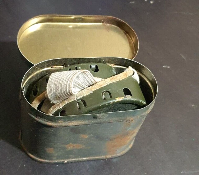 Authentic Ww1 Ww2 Feild Issued Goggles Eye Shades Glasses Military Tin Can Authentic Ww1 Ww2 Feild Issued Goggles Eye Shades Glasses Military Tin Can