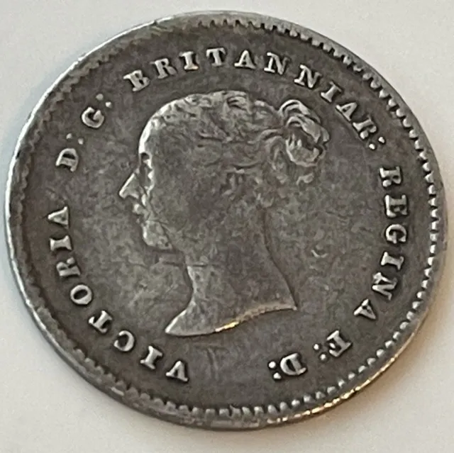 1838 Victoria Young Head Maundy Twopence 2D