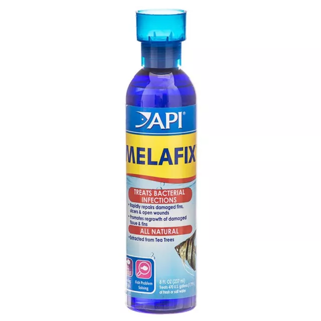 API Melafix Süßwasser Fisch Bakterien Infektion Heilmittel 8-Ounce Flasche