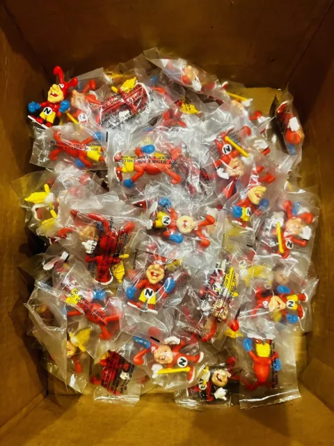Vintage Lot Of 100 Assorted 1980s Dominos Avoid The Noid Pvc Figures NOS