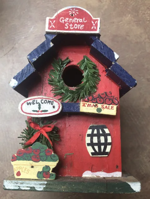 Old Fashioned General Store  Birdhouse Wooden 6"