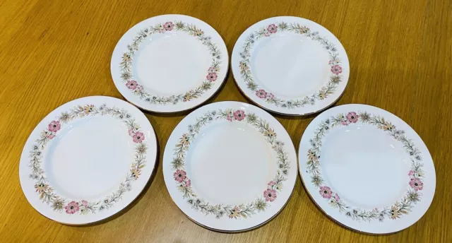 Paragon Belinda Fine Bone China Side Plate - 6.25” W, Set Of 5