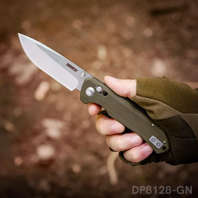 Tactical Folding Pocket Knife, D2 Blade,Non-Slip G10 Handle, for Survival EDC