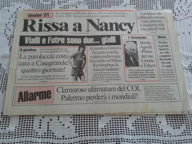 STADIO Corriere dello Sport - ATALANTA - Moto si ritira Spencer - 17 marzo 1988 2