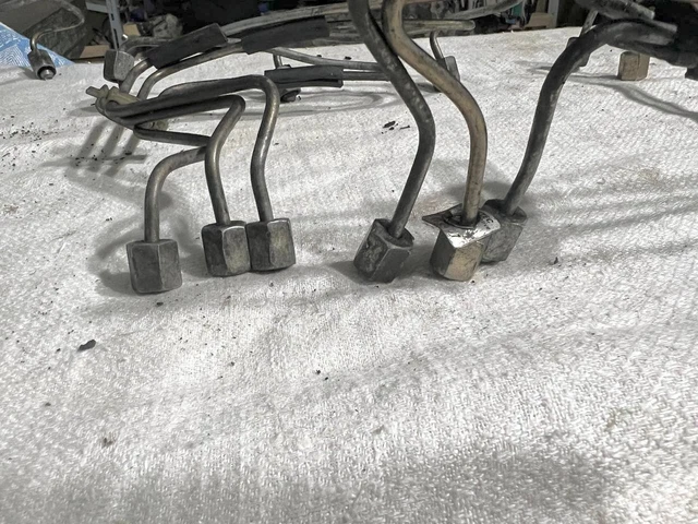 MERCEDES-BENZ W124 OM603 Diesel Engine Fuel Injector Pipe Line Set Of ...