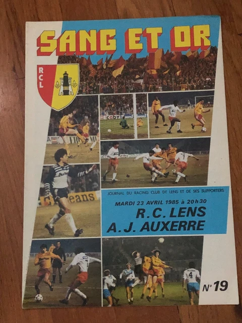 Calendrier Officiel RC Lens Saison 1984/85 - Rare Collector - Football Vintage