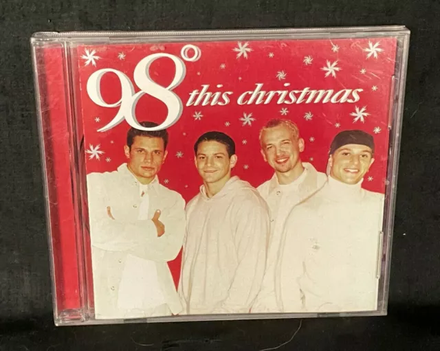 98 degrees Let It Snow cd with signed cd booklet Nick + Drew Lachey  AUTOGRAPHED