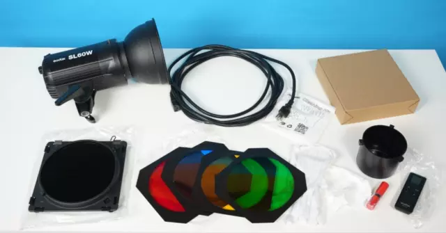 Godox SL-60W Studio LED Video Continuous Light +Attachments **PLEASE READ**