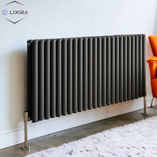 Anthracite Designer Radiator Vertical Horizontal Flat Panel Oval Column Rads