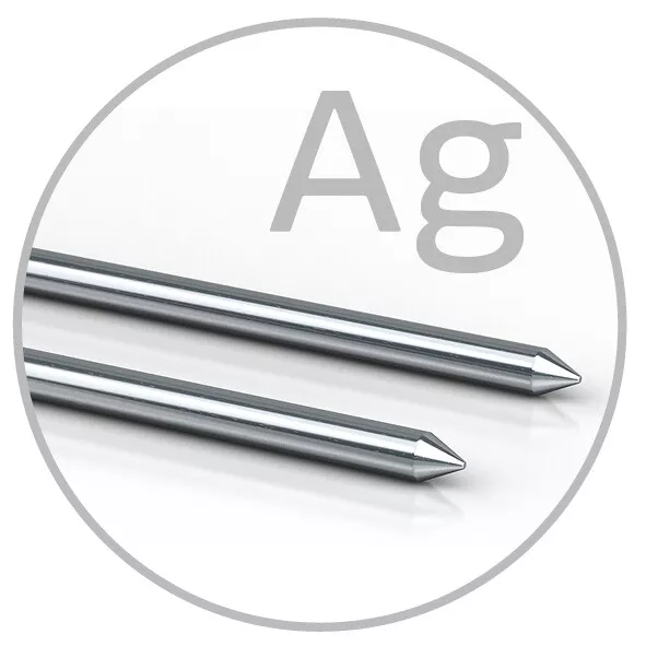 Silber-Elektroden 3mm x 82mm für Ionic-Pulser Kolloidales Silber herstellen