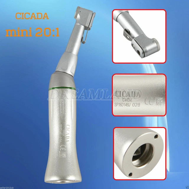 CICADA Mini 20:1 Dental Implant Reduction Slow Low Speed Contra Angle Handpiece