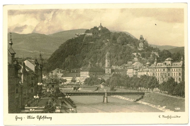 Graz 27 Mur Schloßberg  1943