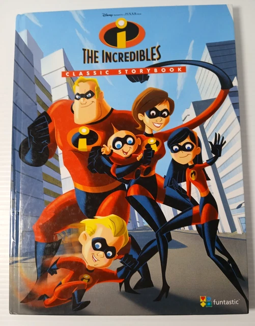 THE INCREDIBLES CLASSIC Story Book Disney Pixar Funtastic Hardcover