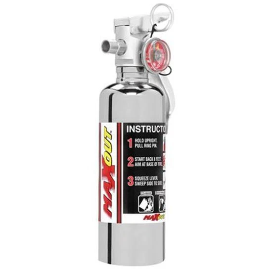 H3R Performance MX100C Max-Out 1.0 Lb. Fire Extinguisher, Chrome