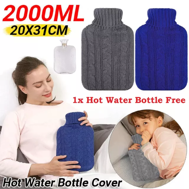 Hot Water Bottle Cover Winter Warm Rubber Hot Water Bag Cover Relaxing Warmer