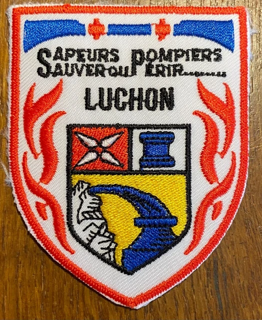 Patch ancien Sapeurs Pompiers France 1980 vintage écusson
