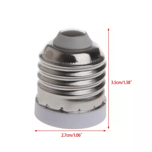 E27 to E17 Socket Base LED Halogen CFL Light Bulb Lamp Adapter Converter Holder