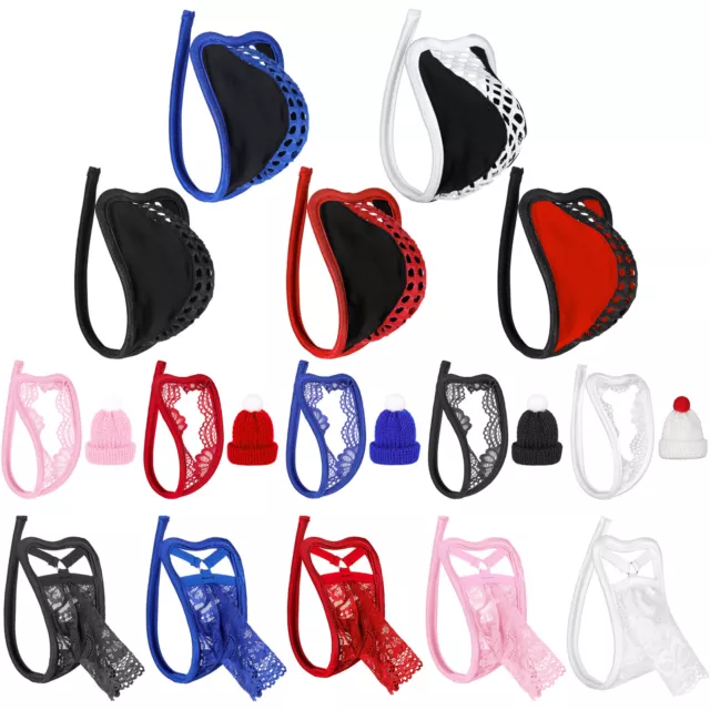 UK Mens Sexy Hollow Out Bulge Pouch G-Strings Thong Sheer Mesh Invisible Briefs