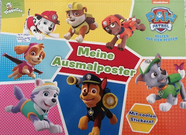 PAW Patrol Helfer auf vier Pfoten (Meine Ausmalposter mit coolen Stickern!)