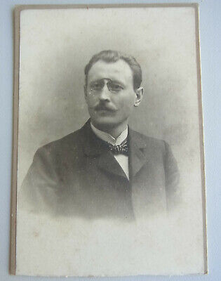 UM Photo CDV Lichtenfels Ch. M.Bauer Portrait Homme Grasreiner Um 1900 
