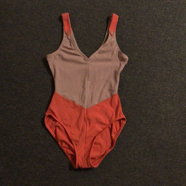 Vintage Flexitard Body Design by Gilda Chevron Stripe Bodysuit