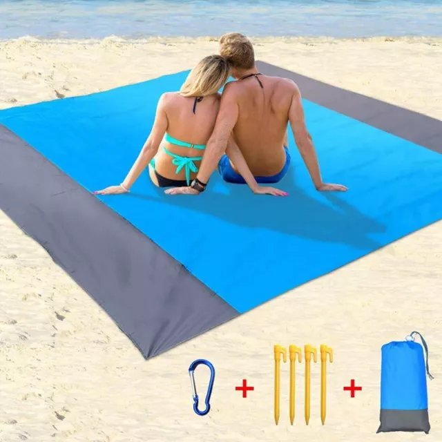 Large Picnic Blanket Mat Rug Folding Outdoor Camping Beach Mat Travel Waterproof