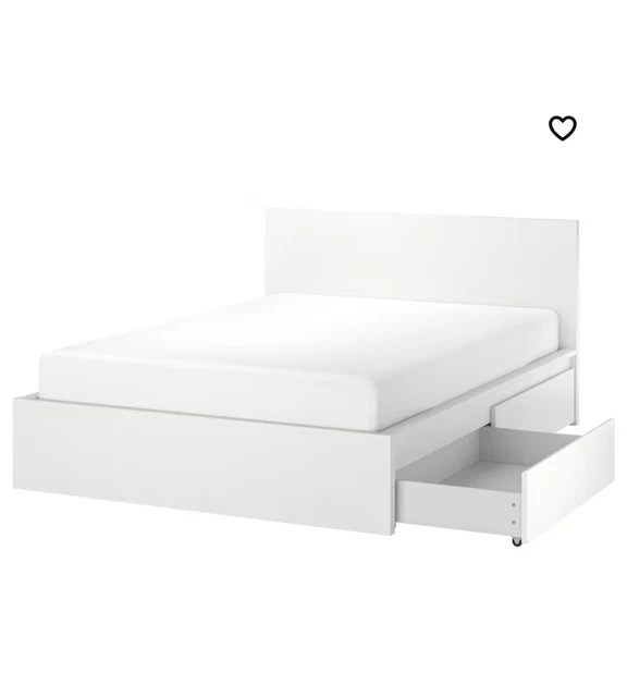 SIX IKEA MALM Under Bed Storage Drawers £60.95 PicClick UK