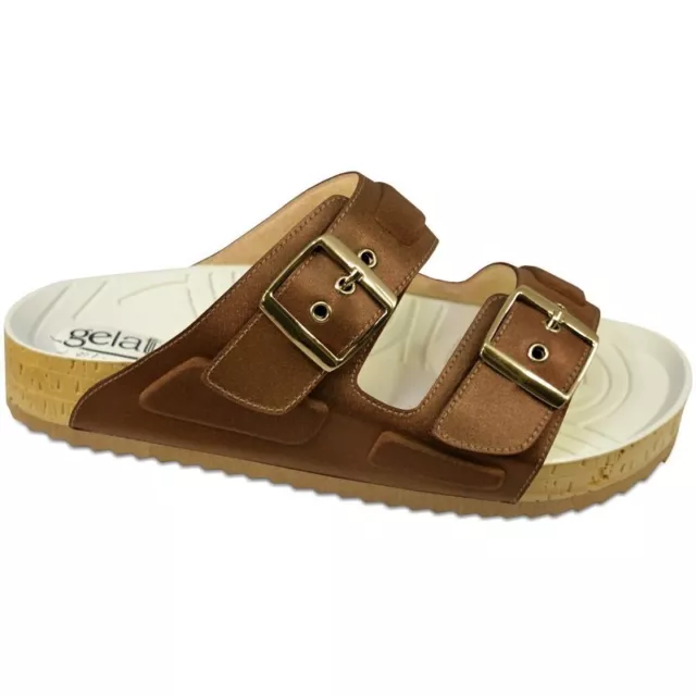 CIABATTE SANDALO GELATO Woodstock Man 2.0 Brown marrone con fibbie
