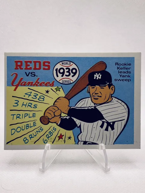 1970 Fleer Laughlin World Series Blue Back #36 - 1939 Reds vs Yankees