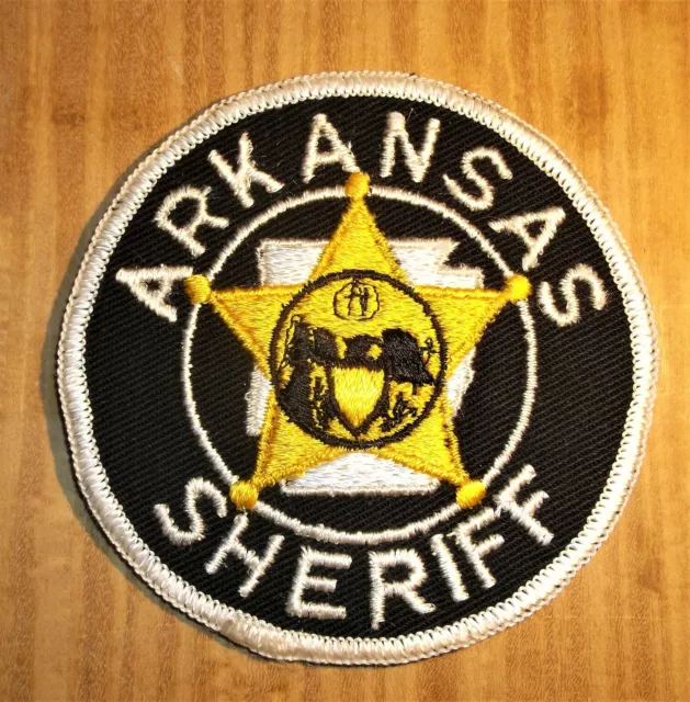 GEMSCO NOS Vintage Collectible Patch SHERIFF STATE of ARKANSAS  AR Original 1980