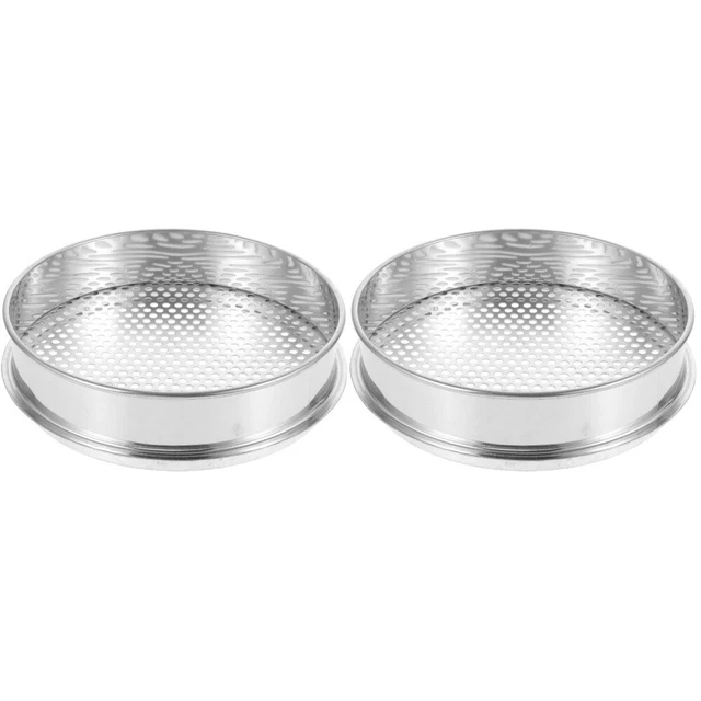 2 PACK SOIL Riddle Strainer Screen Sifter Sieve Coffee Beans Mushroom £